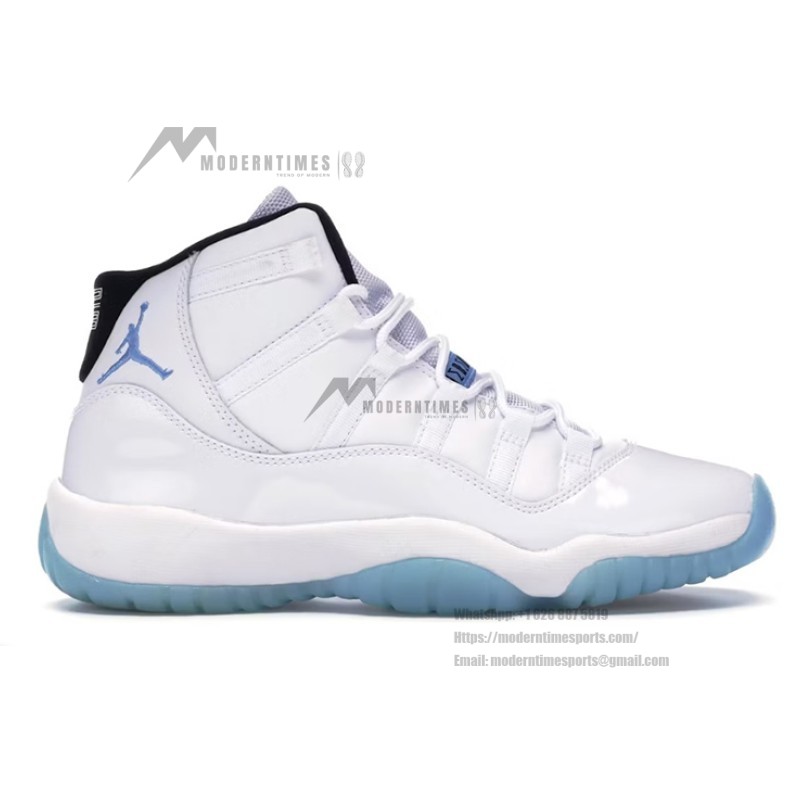 Air Jordan 11 Retro 'Legend Blue' 378038-104 - Iconic White Sneakers with Icy Blue Sole