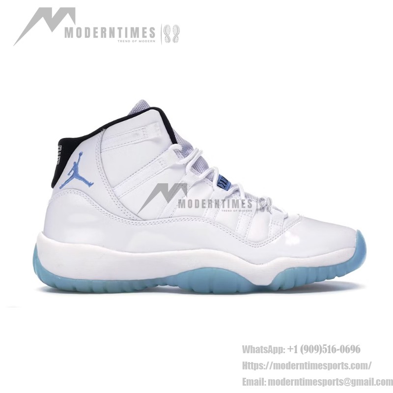 Air Jordan 11 Retro 'Legend Blue' 378038-104 - Iconic White Sneakers with Icy Blue Sole