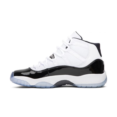 Air Jordan 11 Retro 'Concord' 378038-100 – Iconic Black & White Sneaker with Icy Outsole for Ultimate Style