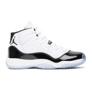 Air Jordan 11 Retro 'Concord' 378038-100 – Ikonischer Schwarz-Weiß Sneaker mit Eisiger Sohle für Ultimativen Stil