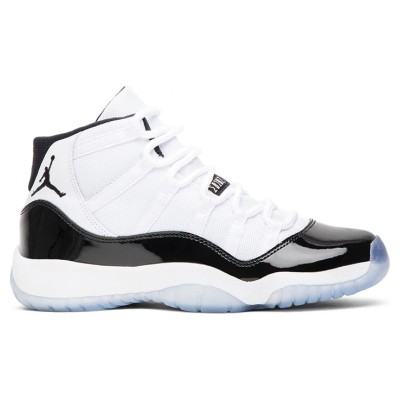 Air Jordan 11 Retro 'Concord' 378038-100 – Iconic Black & White Sneaker with Icy Outsole for Ultimate Style