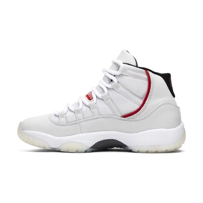 Air Jordan 11 Retro 378038-016 – Classic White Sneaker with Red Accents and Milky Outsole for Ultimate Style