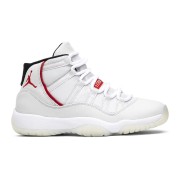 Air Jordan 11 Retro 378038-016 – Classic White Sneaker with Red Accents and Milky Outsole for Ultimate Style