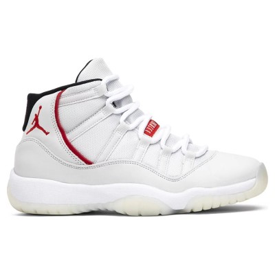 Air Jordan 11 Retro 378038-016 – Classic White Sneaker with Red Accents and Milky Outsole for Ultimate Style