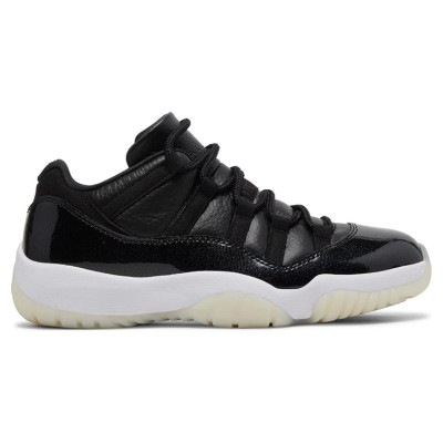 Air Jordan 11 Low Retro AV2187-001 – Timeless Black Patent Leather Sneaker with Icy Outsole