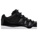 Air Jordan 11 Low Retro AV2187-001 Black Patent Leather Sneaker with Icy Outsole