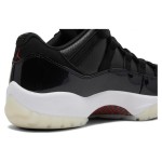 Air Jordan 11 Low Retro AV2187-001 Black Patent Leather Sneaker with Icy Outsole