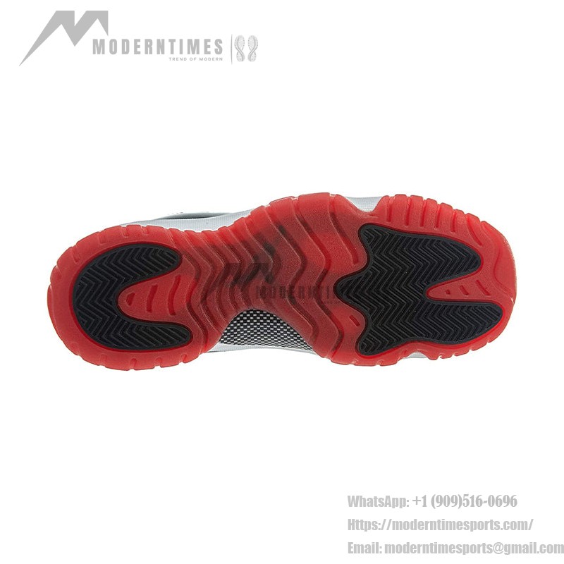 Air Jordan 11 Low 'Bred' 528896-012 – Black and Red Sneakers with Patent Leather Finish