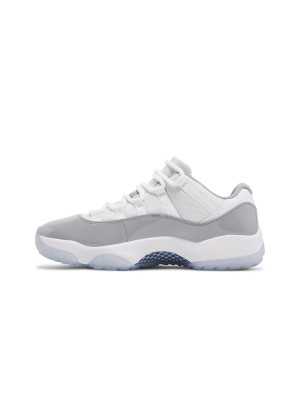 Air Jordan 11 Low Retro Cool Grey AV2187-140 – Kultige Weiße und Graue Sneaker mit Lackleder und Eisiger Sohle