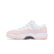 Air Jordan 11 Low 'Bleached Coral' AH7860-160 - White & Pink Patent Leather Sneaker for a Fresh Look