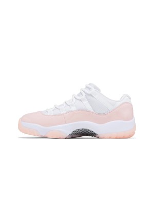 Air Jordan 11 Low 'Bleached Coral' AH7860-160 - White & Pink Patent Leather Sneaker for a Fresh Look