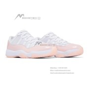Air Jordan 11 Low 'Bleached Coral' AH7860-160 - White & Pink Patent Leather Sneaker for a Fresh Look
