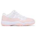 Air Jordan 11 Low 'Pink Snakeskin' - White and Pastel Pink with Snakeskin Pattern