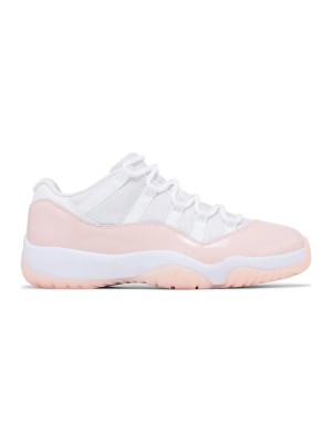 Air Jordan 11 Low 'Bleached Coral' AH7860-160 - White & Pink Patent Leather Sneaker for a Fresh Look