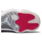 Air Jordan 11 Low 'Pink Snakeskin' AH7860-106 - White & Pink Sneaker with Snakeskin Texture and Icy Outsole