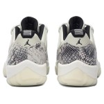 プレミアムスネークスキンディテールを備えたAir Jordan 11 Low Light Bone Snakeskin CD6846-002