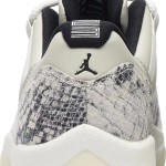 프리미엄 스네이크스킨 디테일이 돋보이는 Air Jordan 11 Low Light Bone Snakeskin CD6846-002