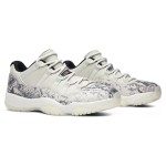 プレミアムスネークスキンディテールを備えたAir Jordan 11 Low Light Bone Snakeskin CD6846-002