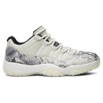 Air Jordan 11 Low Light Bone Snakeskin CD6846-002 with Premium Snakeskin Detail