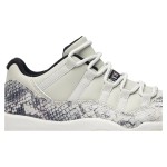 Air Jordan 11 Low Light Bone Snakeskin CD6846-002 with Premium Snakeskin Detail