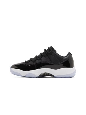 Air Jordan 11 Low 'Schwarz & Weiß' FV5104-004 - Eleganter Lackleder-Sneaker mit Eisiger Sohle