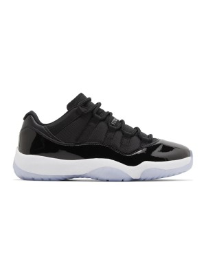 Air Jordan 11 Low 'Black & White' FV5104-004 - Sleek Patent Leather Sneakers with Icy Outsole