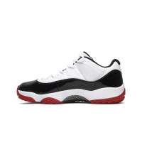 Air Jordan 11 Low "Bred" AV2187-160 - Iconic Black, White & Red Sneakers with Patent Leather Finish