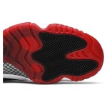 Air Jordan 11 Low "Bred" AV2187-160 - Black, White & Red Sneakers with Patent Leather Finish