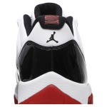 Air Jordan 11 Low "Bred" AV2187-160 - Black, White & Red Sneakers with Patent Leather Finish