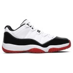 Air Jordan 11 Low "Bred" AV2187-160 - Black, White & Red Sneakers with Patent Leather Finish