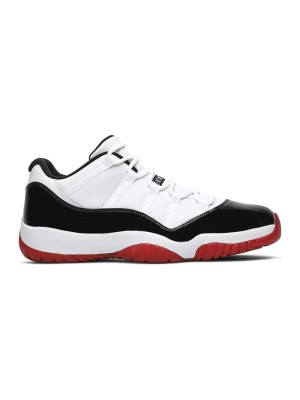 Air Jordan 11 Low "Bred" AV2187-160 - Ikonische Schwarz-Weiß-Rot Sneaker mit Lackleder-Finish