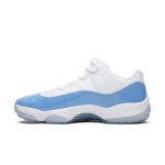 Air Jordan 11 Low "UNC" 528895-106 - White and Carolina Blue Sneakers with Icy Sole