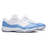 Air Jordan 11 Low "UNC" 528895-106 - White and Carolina Blue Sneakers with Icy Sole