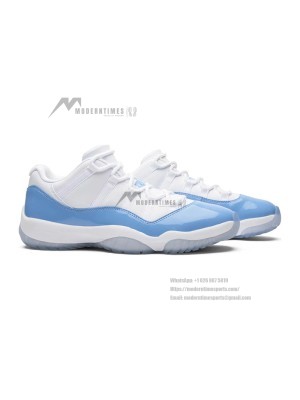 Air Jordan 11 Low "UNC" 528895-106 – Iconic White & Carolina Blue Sneakers with Icy Sole for Timeless Style