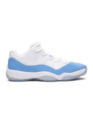 Air Jordan 11 Low "UNC" 528895-106 – Ikonische Weiße & Hellblaue Sneaker mit Eisiger Sohle für Zeitlosen Stil