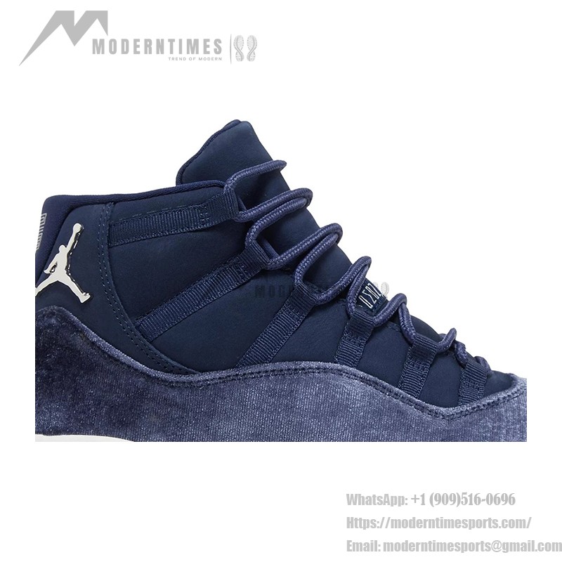 Air Jordan 11 Retro "Heiress" Velvet AR0715-441 – Navy Suede & Velvet Sneaker with Premium Finish