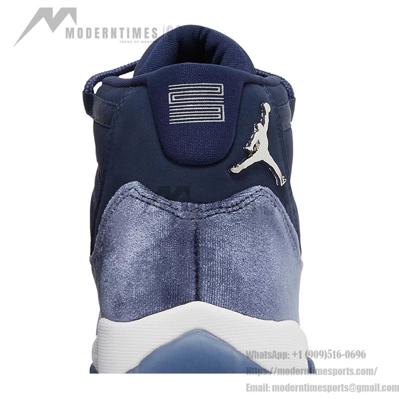 Air Jordan 11 Retro "Heiress" Velvet AR0715-441 – Navy Suede & Velvet Sneaker with Premium Finish