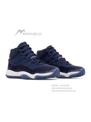 Air Jordan 11 Retro "Heiress" Velvet AR0715-441 – Luxurious Navy Suede & Velvet Sneaker with Premium Finish