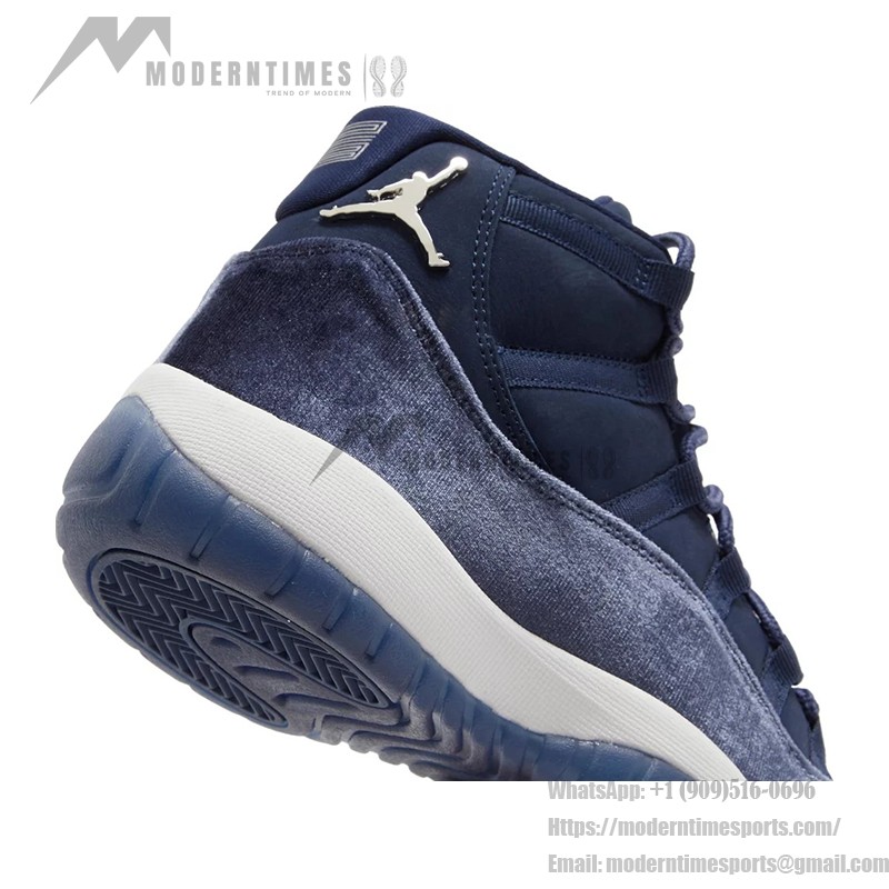 Air Jordan 11 Retro "Heiress" Velvet AR0715-441 – Navy Suede & Velvet Sneaker with Premium Finish