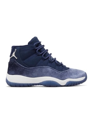 Air Jordan 11 Retro "Heiress" Velvet AR0715-441 – Luxurious Navy Suede & Velvet Sneaker with Premium Finish