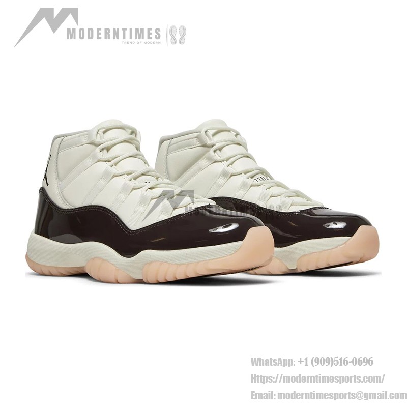 Air Jordan 11 Retro "Neapolitan" AR0715-101 - White and Dark Mocha with Cream Sole