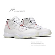 Air Jordan 11 Retro 378037-016 - Classic White Sneakers with Red Accents and Milky Sole for Timeless Style