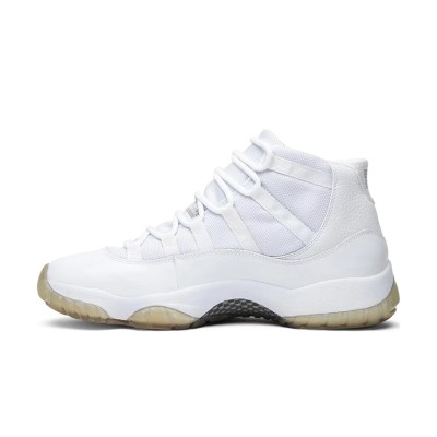 Air Jordan 11 Retro 'Pure White' 408201-101 - Minimalist All-White Sneaker with Icy Outsole and Premium Comfort