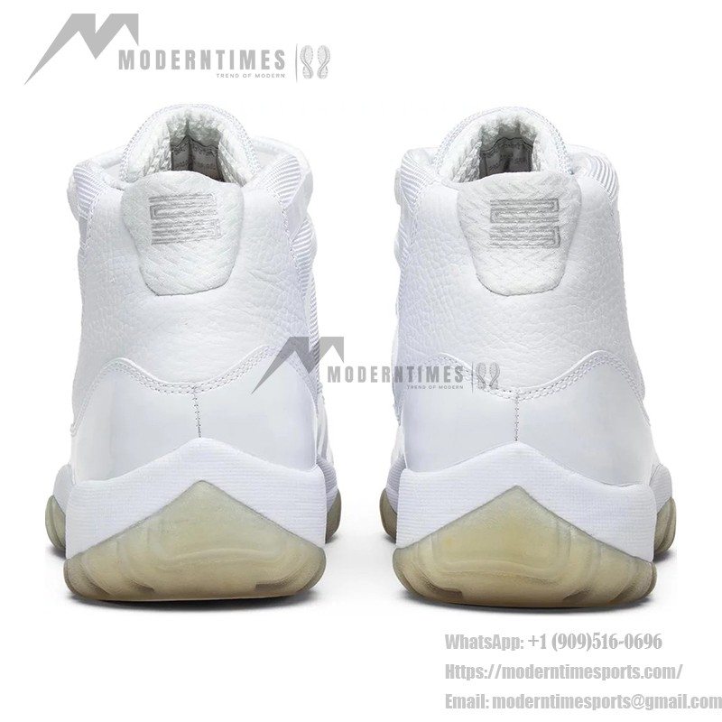 Air Jordan 11 Retro 'Pure White' 408201-101 - Minimalist All-White Sneaker with Icy Outsole