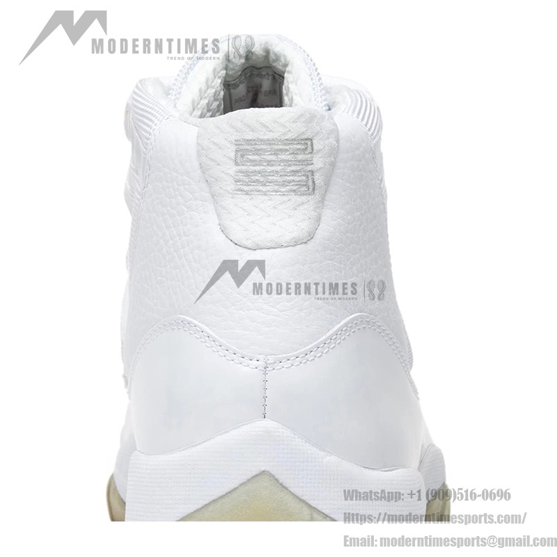 Air Jordan 11 Retro 'Pure White' 408201-101 - Minimalist All-White Sneaker with Icy Outsole