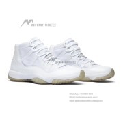 Air Jordan 11 Retro 'Pure White' 408201-101 - Minimalist All-White Sneaker with Icy Outsole and Premium Comfort