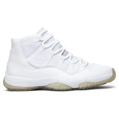 Air Jordan 11 Retro 'Pure White' 408201-101 - Minimalist All-White Sneaker with Icy Outsole and Premium Comfort