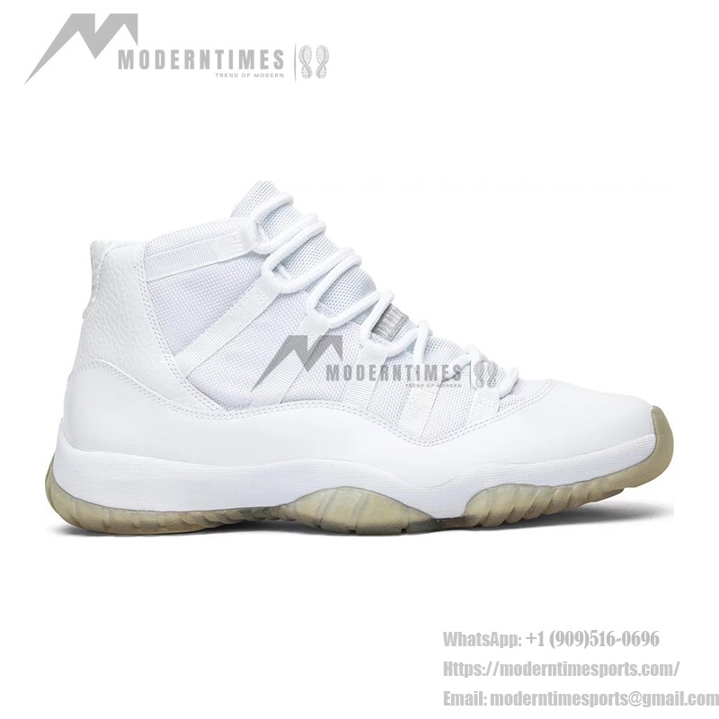 Air Jordan 11 Retro 'Pure White' 408201-101 - Minimalist All-White Sneaker with Icy Outsole