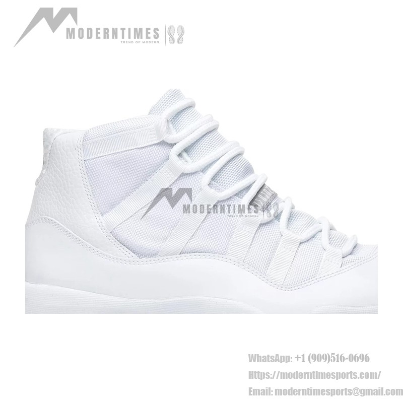 Air Jordan 11 Retro 'Pure White' 408201-101 - Minimalist All-White Sneaker with Icy Outsole