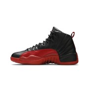 Air Jordan 12 Retro "Flu Game" 136001-063 - Iconic Black and Red Sneakers with Premium Leather